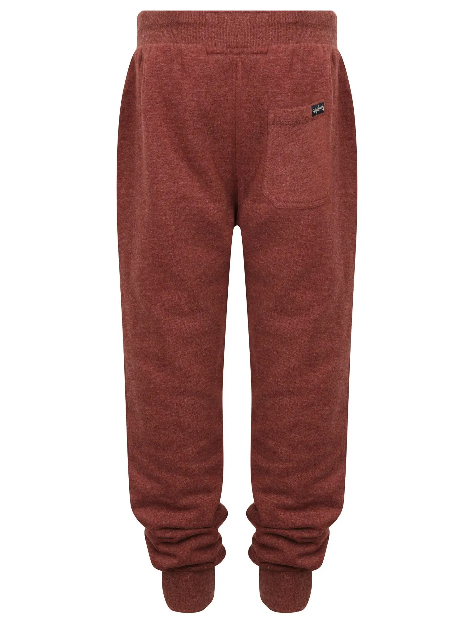 Boys K-Tigerton Falls Cuffed Joggers in Oxblood Marl - Tokyo Laundry Kids