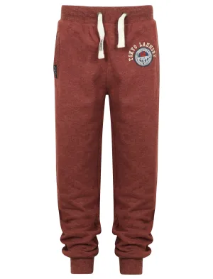 Boys K-Tigerton Falls Cuffed Joggers in Oxblood Marl - Tokyo Laundry Kids