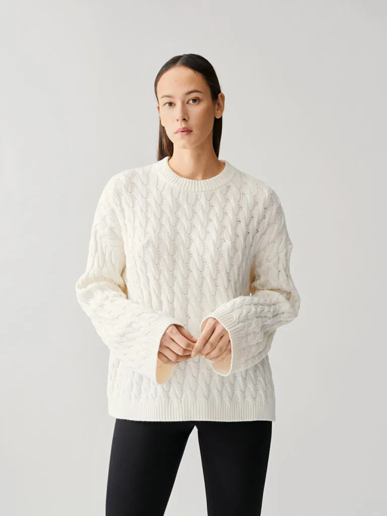 CABLE KNIT SWEATER