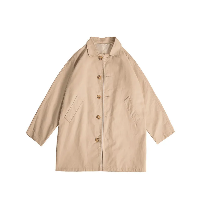 Casual Mid-length Trench Coat