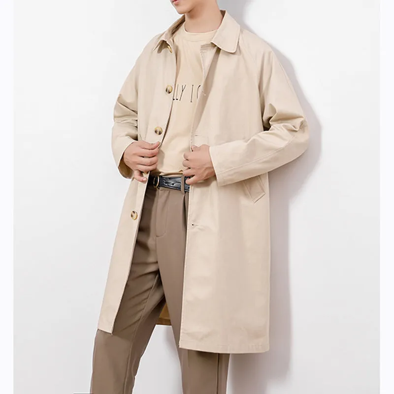 Casual Mid-length Trench Coat