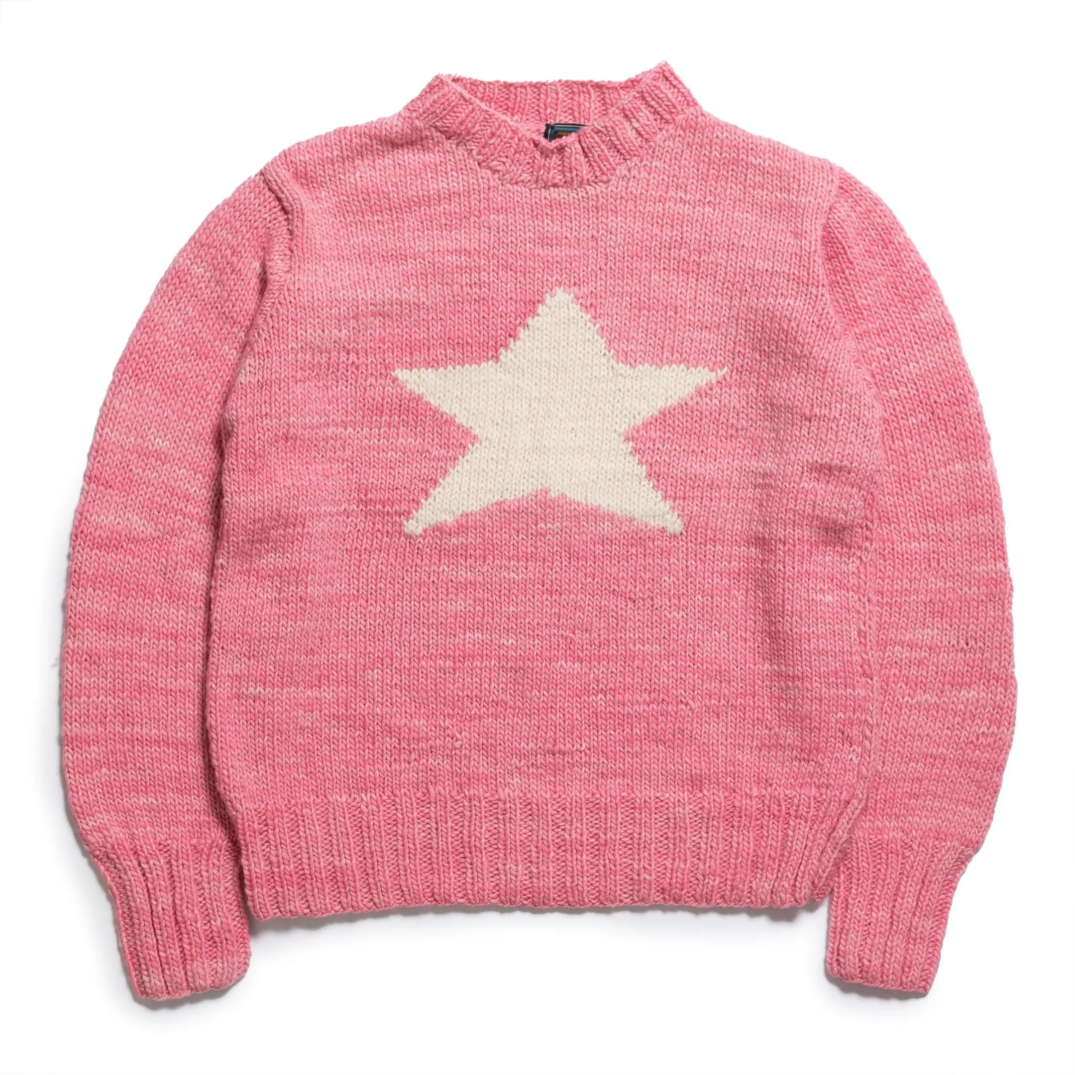 Chamula Star Pullover Lt. Pink x Ivory