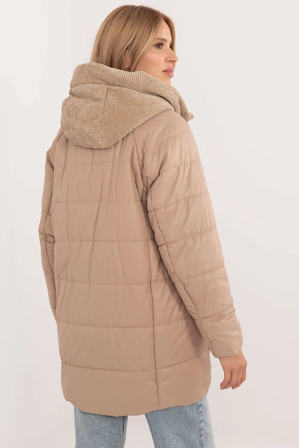 Combined Trench Hooded Jacket Brown Sand