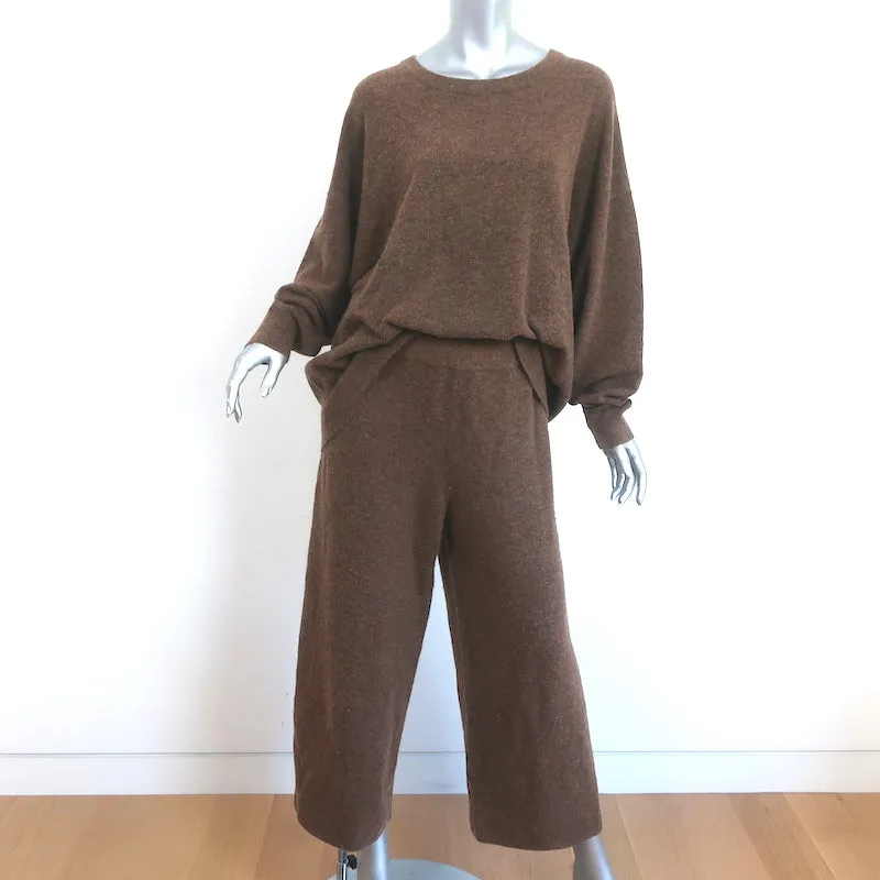 Jenni Kayne Marina Sweater & Culottes Set Nutmeg Wool-Blend Size Medium