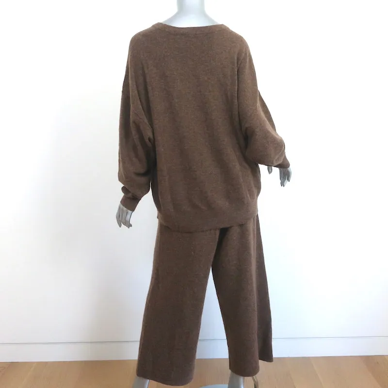 Jenni Kayne Marina Sweater & Culottes Set Nutmeg Wool-Blend Size Medium