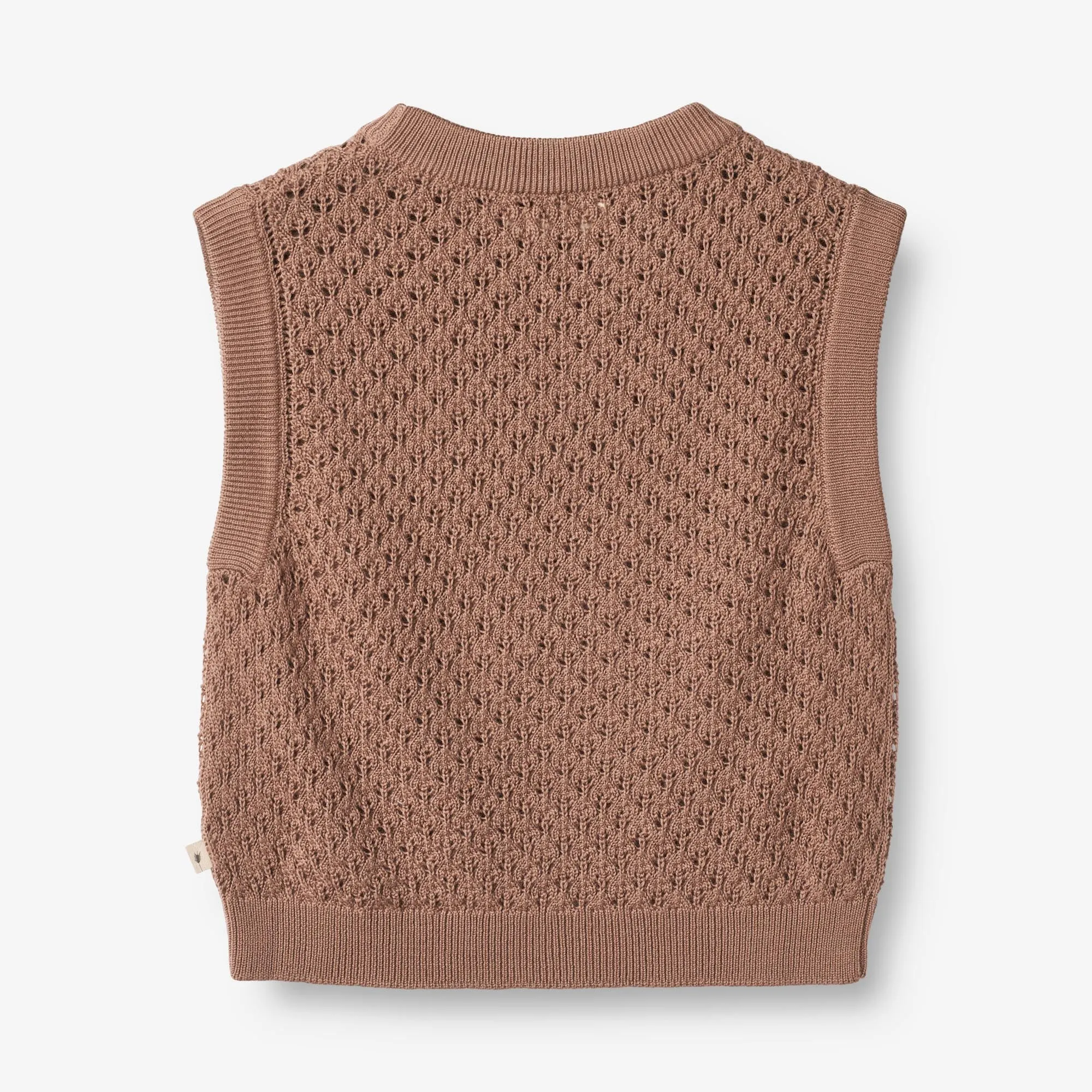 Knit Vest Saga - berry dust