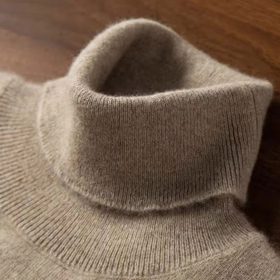 Men's 100% Cashmere Wool Turtleneck Sweater