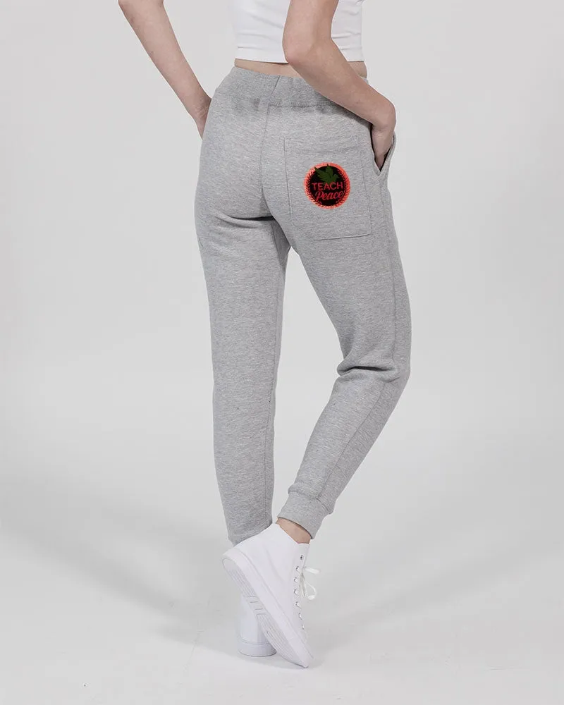 Outspoken Designs 05-01 "Teach Peace" Designer Lane Seven Ladies Premium Fleece Joggers (2 colors)