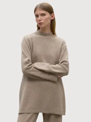 Palna Sand Woman Knitted Pullover | Ecoalf