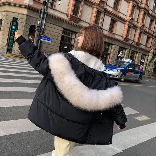 Parka Casual Trench Puffer Winter Sweater Female Jacket Chaqueta Mujer Women Hooded Coat Outwear