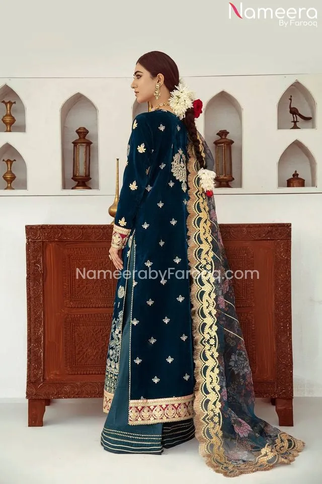 Royal Velvet Salwar Kameez Pakistani Design Dress #PN36