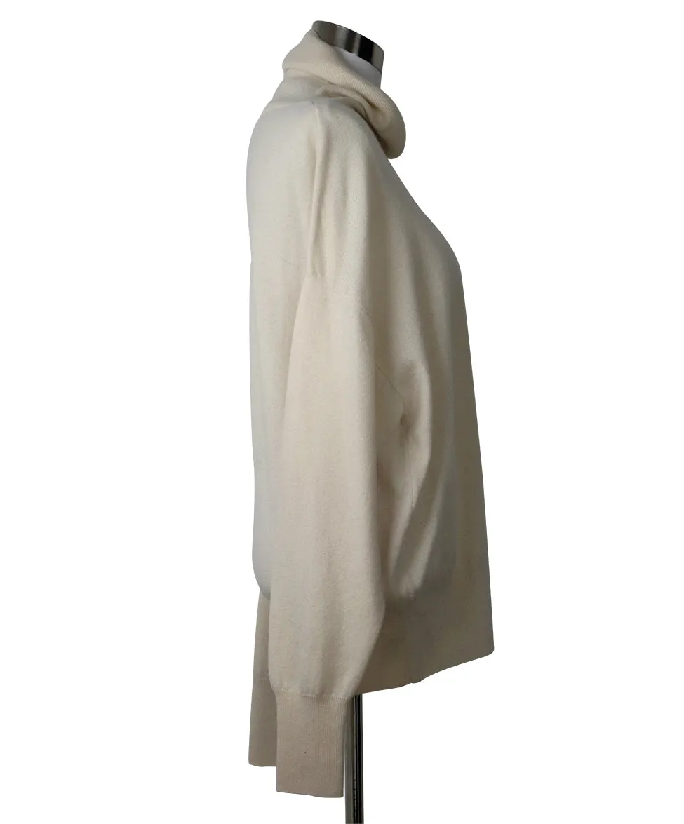 Sonia Rykiel Ivory Cashmere Turtleneck sz 12