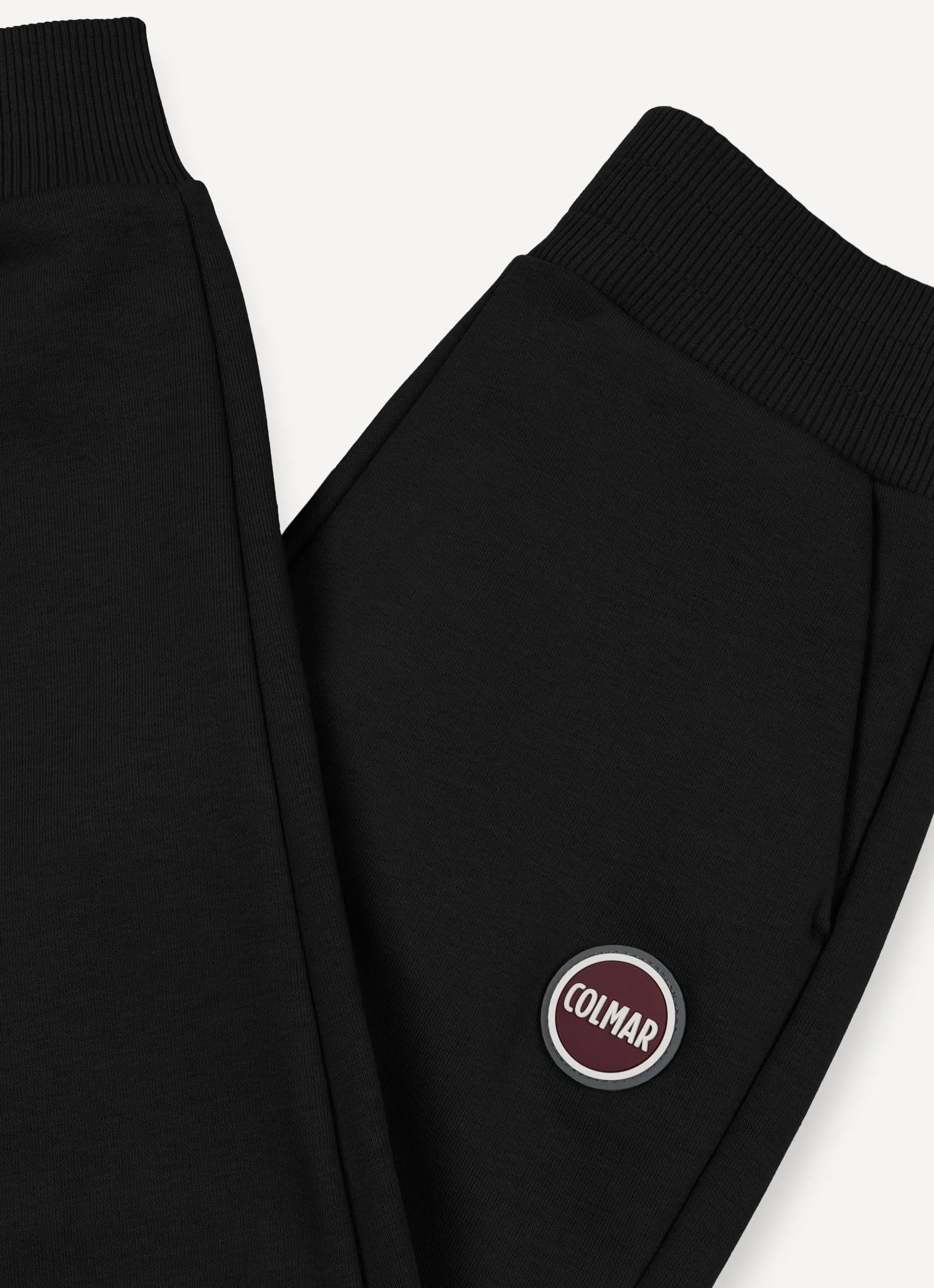 Sweatpants with Colmar Logo Motif - Black