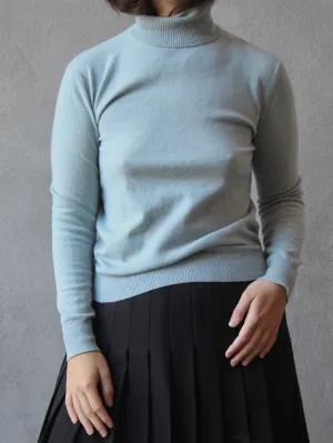 TSE 100% Cashmere Carolina Blue Turtleneck - XS/S