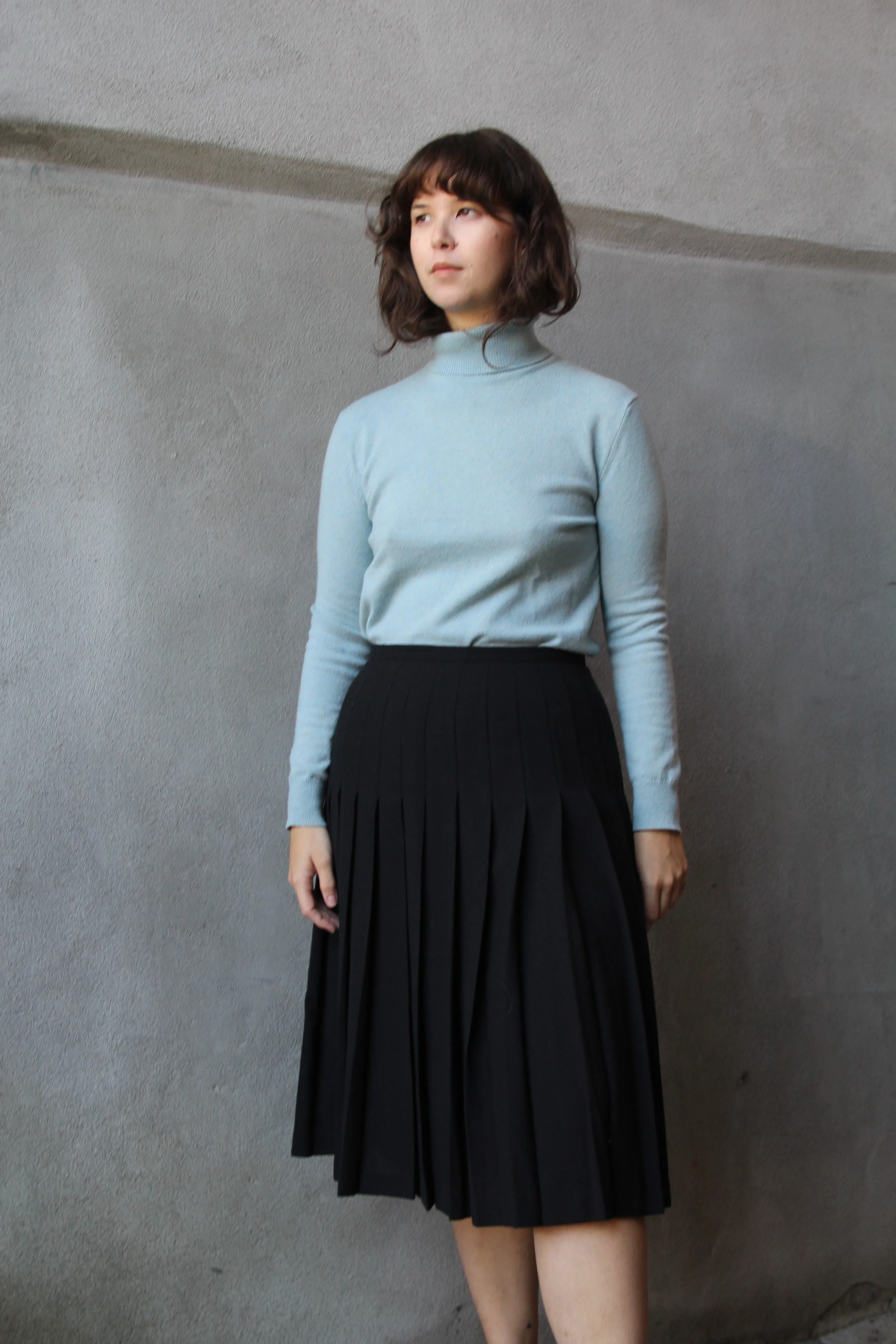 TSE 100% Cashmere Carolina Blue Turtleneck - XS/S