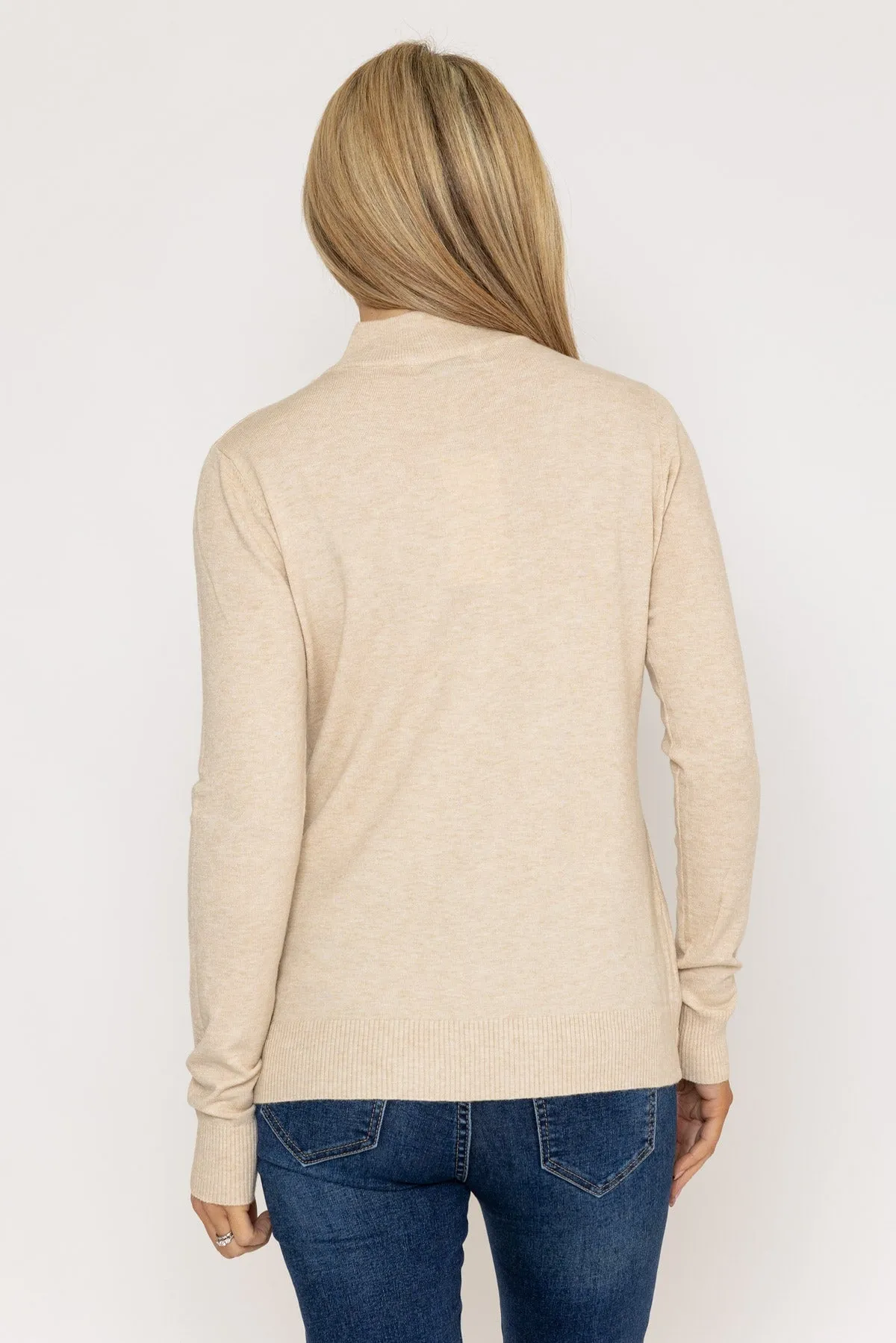 Turtleneck Knit in Beige