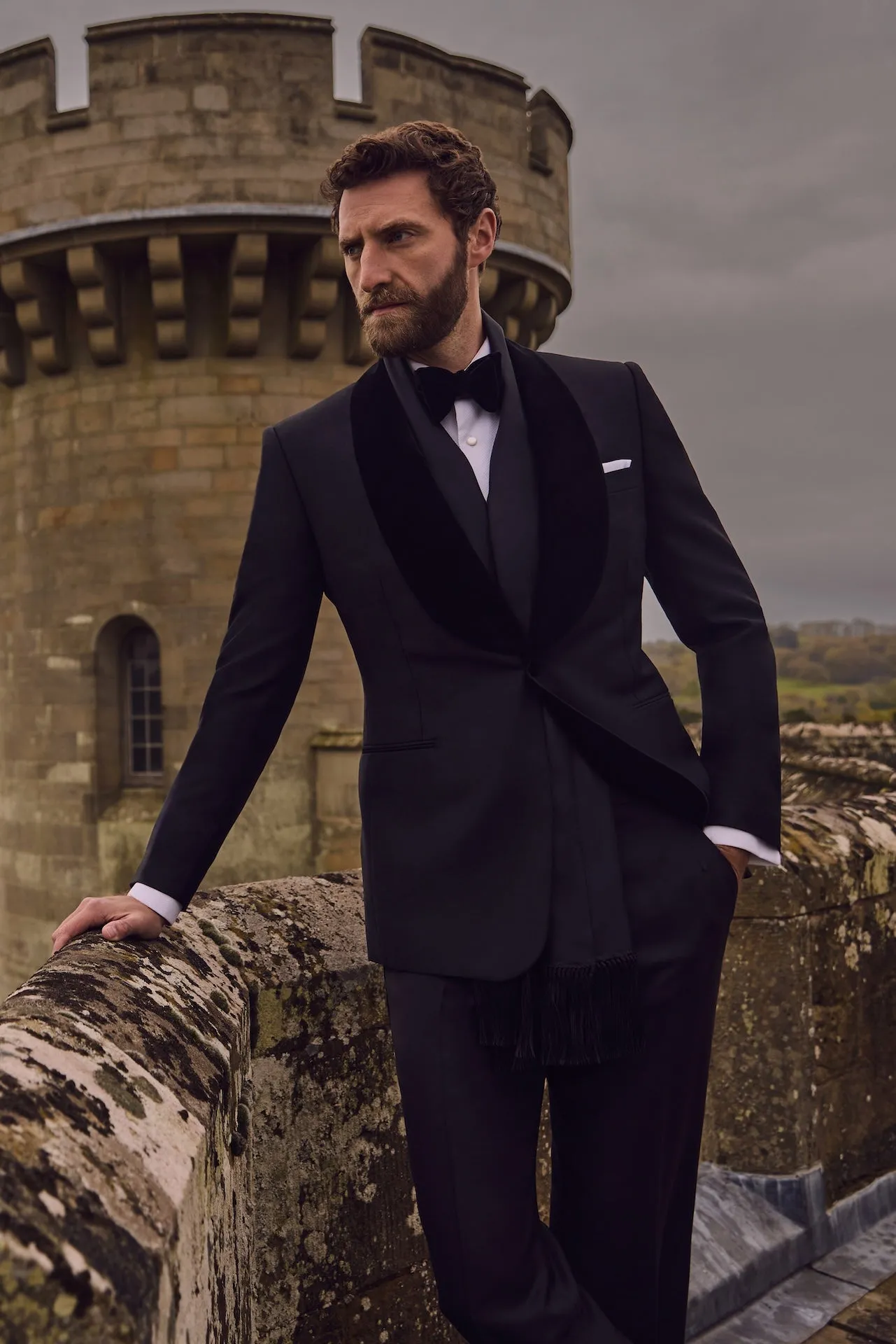 Velvet Shawl Collar Single Breasted Dinner Suit