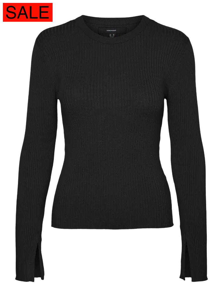 VMGOLD RIB LS O-NECK PULLOVER