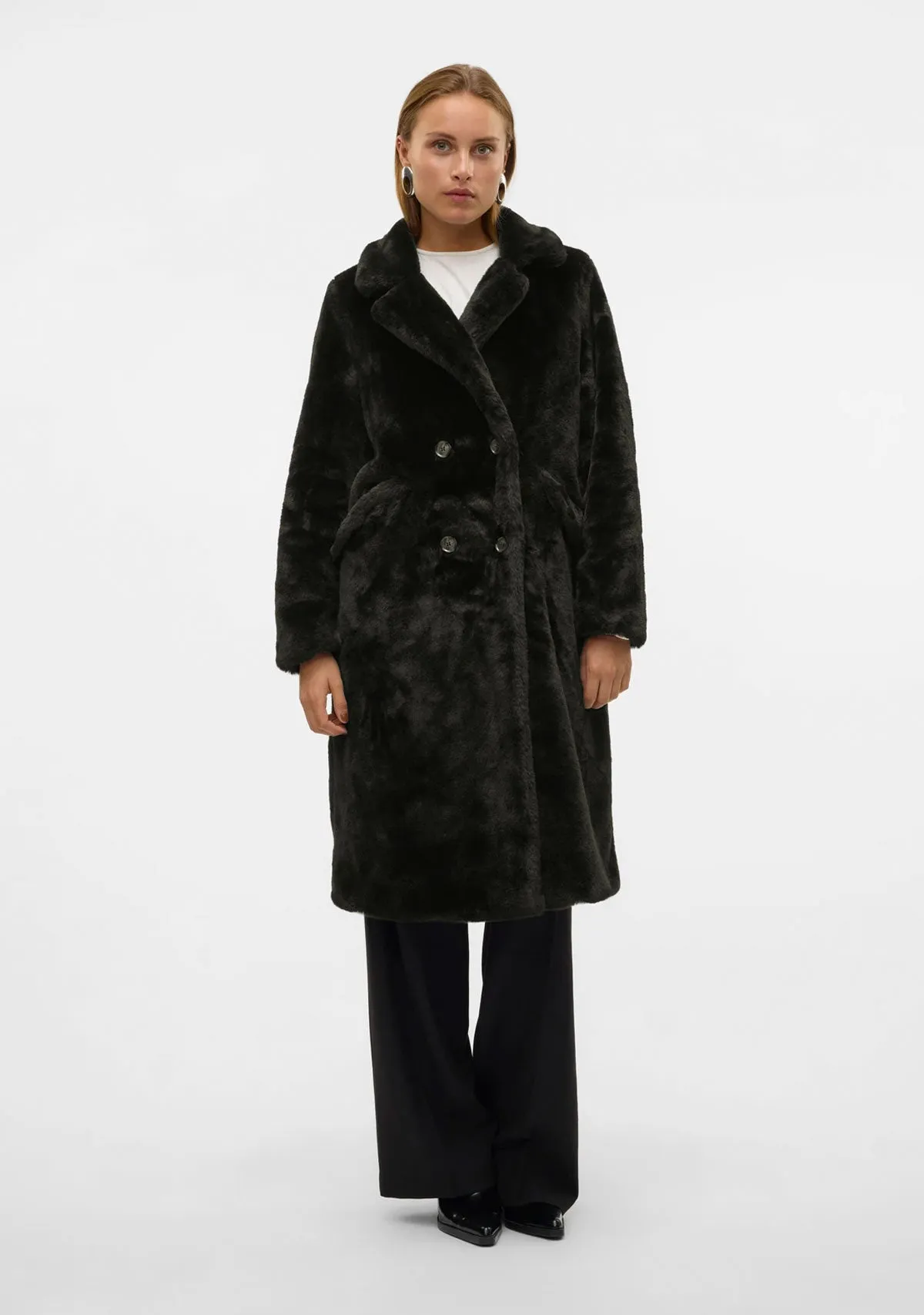 VMJaelly Long Faux Fur Coat