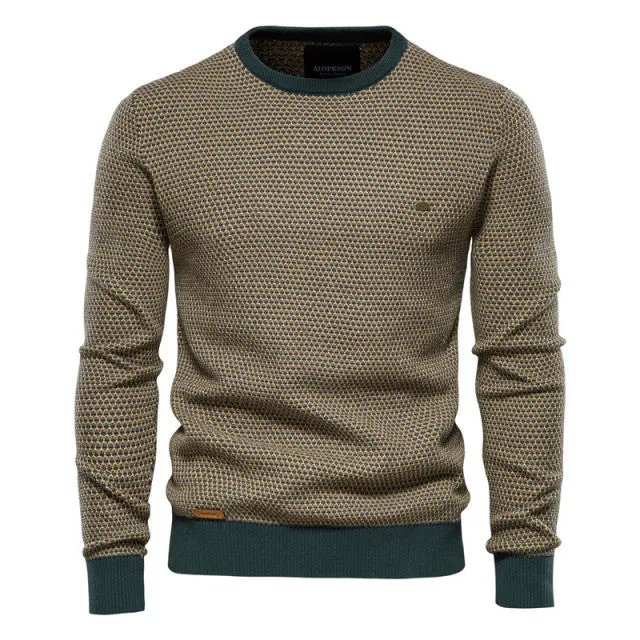 West Louis™ Casual Warm High Quality O-Neck  Knitted Pullover