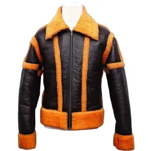 Women Shearling Rancher Leather Jacket Western Style