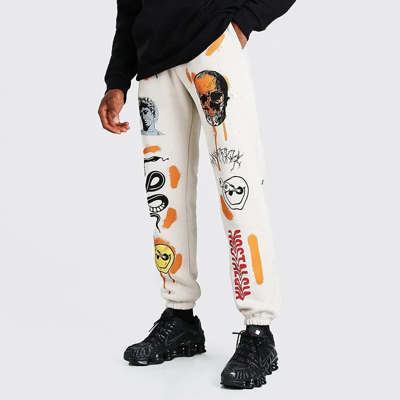 Women’s Unisex Cartoon Print Joggers